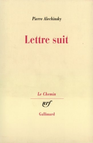 LETTRE SUIT, de Alechinsky | portada del libro
