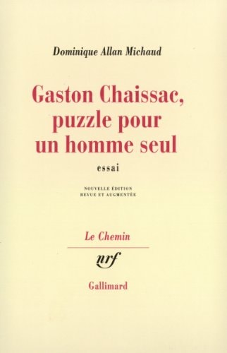 GASTON CHAISSAC PUZZLE, de Allan Michaud | portada del libro