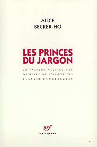 LES PRINCES DU JARGON, de Becker-Ho | portada del libro