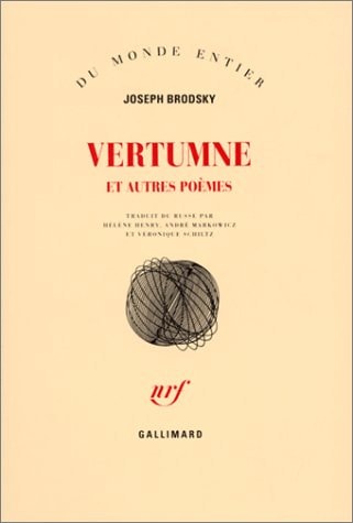 VERTUMNE ET AUTRES POEMES, de Joseph Brodsky | portada del libro