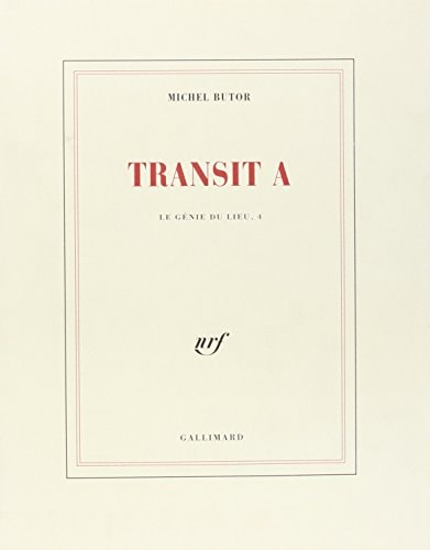 TRANSIT A / TRANSIT B, de Butor | portada del libro