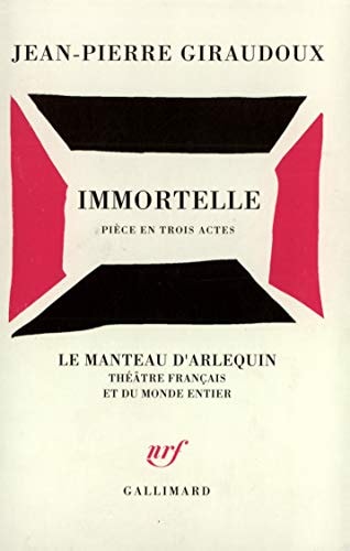 IMMORTELLE, de Jean-Pierre Giraudoux | portada del libro