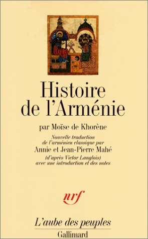 HISTOIRE DE L'ARMENIE, de Moïse de Khorène | portada del libro