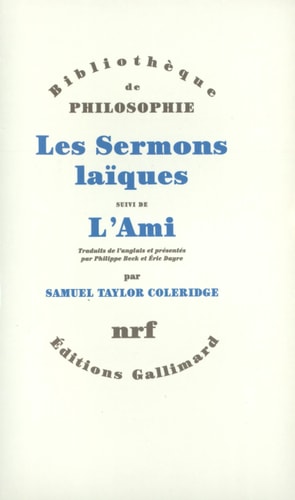 SERMONS LAIQUES AMI, de Samuel Taylor Coleridge | portada del libro