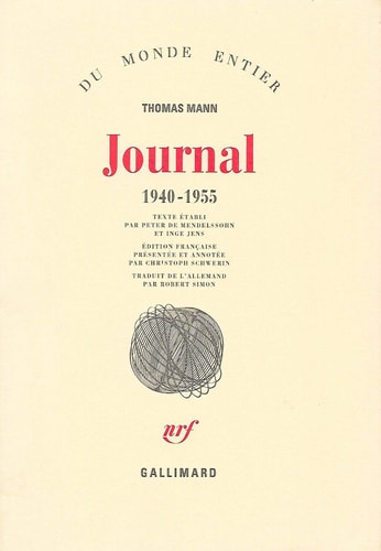 JOURNAL 1940 1955, de Thomas Mann | portada del libro
