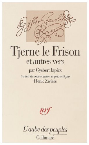 TJERNE LE FRISON ET AUTRES VERS, de Gysbert Japicx | portada del libro