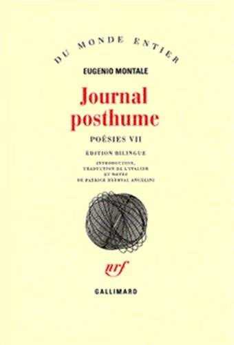 JOURNAL POSTHUME, de Eugenio Montale | portada del libro