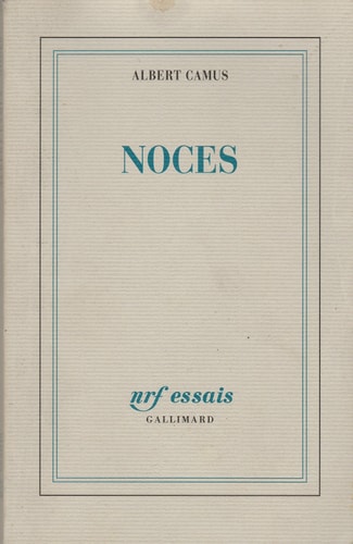 NOCES, de Albert Camus | portada del libro