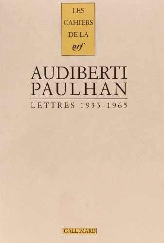 LETTRES A JEAN PAULHAN, de Jacques Audiberti | portada del libro