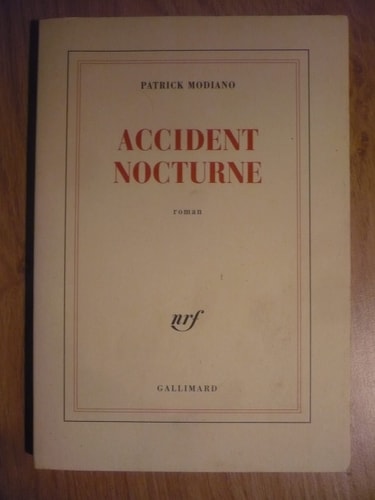 Accident Nocturne, de Patrick Modiano | portada del libro