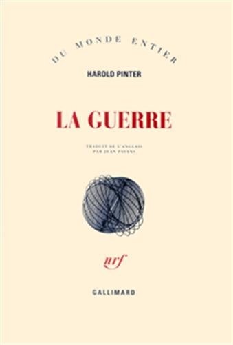 LA GUERRE, de Harold Pinter | portada del libro