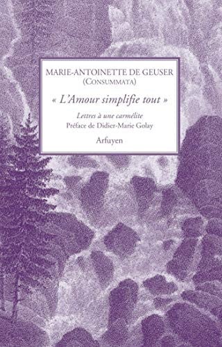 AMOUR SIMPLIFIE TOUT L LETTRES A UNE CARMELITE, de GEUSER | portada del libro