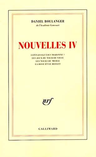 NOUVELLES IV, de Daniel Boulanger | portada del libro