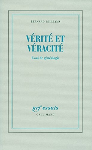 VERITE ET VERACITE, de Bernard Arthur Owen Williams | portada del libro