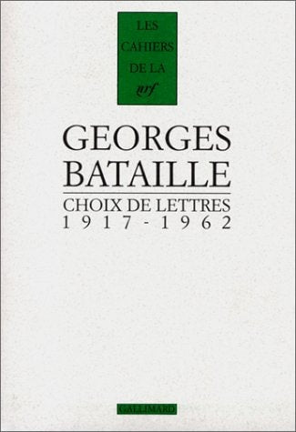 Choix de lettres, de Georges Bataille | portada del libro