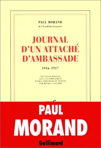 JOURNAL D'UN ATTACHE D'AMBASSADE, de Morand | portada del libro