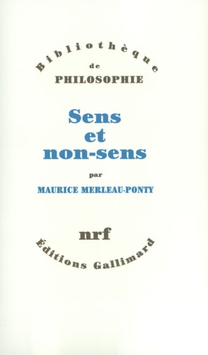 Sens et non-sens, de Merleau-Ponty | portada del libro