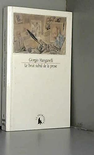 LE BRUIT SUBTIL DE LA PROSE, de Giorgio Manganelli | portada del libro