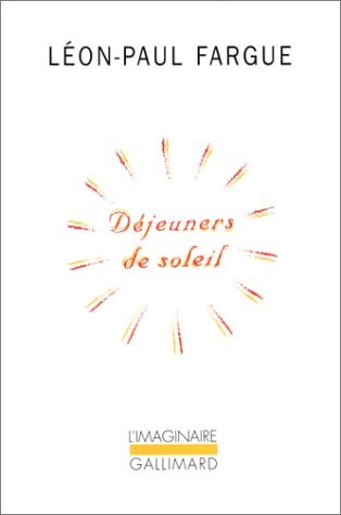 DEJEUNERS DE SOLEIL, de Léon-Paul Fargue | portada del libro