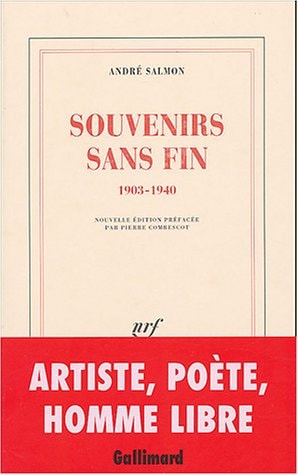 SOUVENIRS SANS FIN, de André Salmon | portada del libro