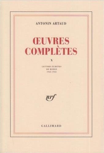 OEUVRES COMPLETES T10, de Antonin Artaud | portada del libro