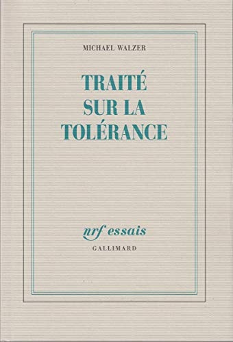 TRAITE SUR LA TOLERANCE, de Michael Walzer | portada del libro