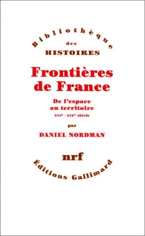 FRONTIERES DE FRANCE, de Nordman | portada del libro