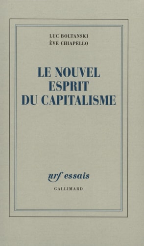LE NOUVEL ESPRIT DU CAPITALISME, de Luc Boltanski | portada del libro