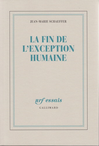 La fin de l'exception humaine, de Schaeffer | portada del libro