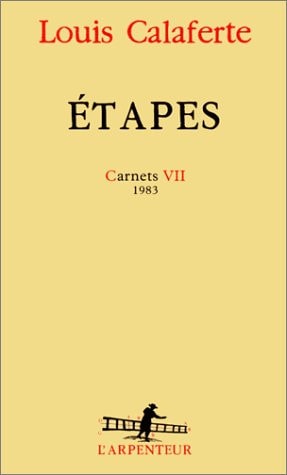 ETAPES, de Louis Calaferte | portada del libro