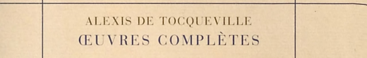 CORRESPONDANCE FAMILIALE, de Alexis de Tocqueville | portada del libro