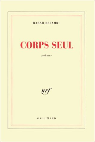 CORPS SEUL, de Rabah Belamri | portada del libro