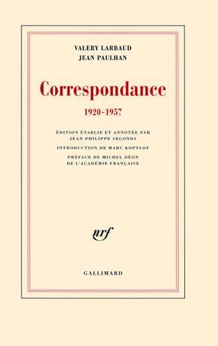 CORR LARBAUD PAULHAN, de Larbaud | portada del libro
