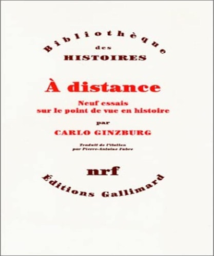 A DISTANCE, de Carlo Ginzburg | portada del libro