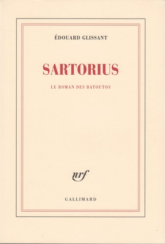 SARTORIUS, de Édouard Glissant | portada del libro