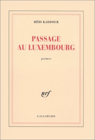 PASSAGE AU LUXEMBOURG, de Hédi Kaddour | portada del libro