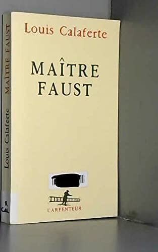 MAITRE FAUST, de Louis Calaferte | portada del libro
