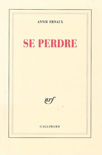 SE PERDRE, de Annie Ernaux | portada del libro