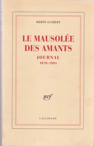 LE MAUSOLEE DES AMANTS, de Hervé Guibert | portada del libro