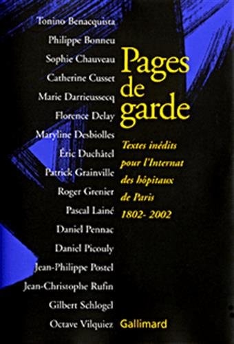 PAGES DE GARDE, de Tonino Benacquista | portada del libro
