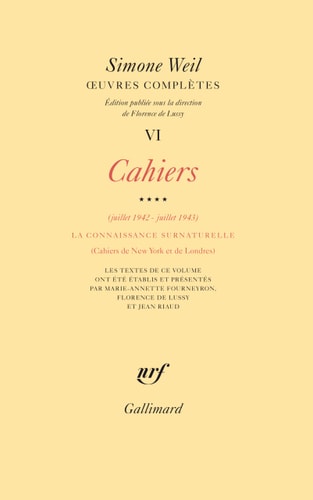 OEUVRES COMPLETES T6-4, de Weil | portada del libro