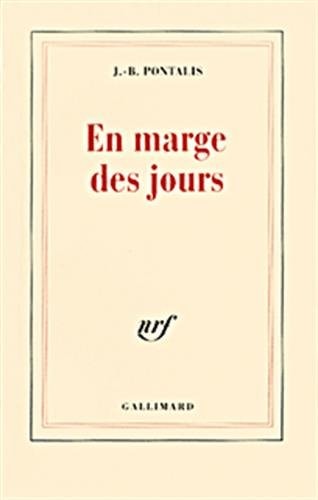 EN MARGE DES JOURS, de Pontalis | portada del libro