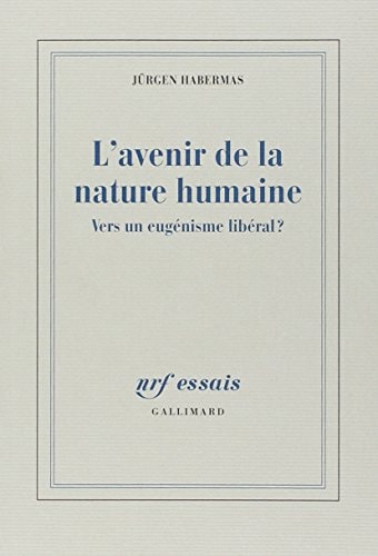 L'AVENIR DE LA NATURE HUMAINE, de Jürgen Habermas | portada del libro