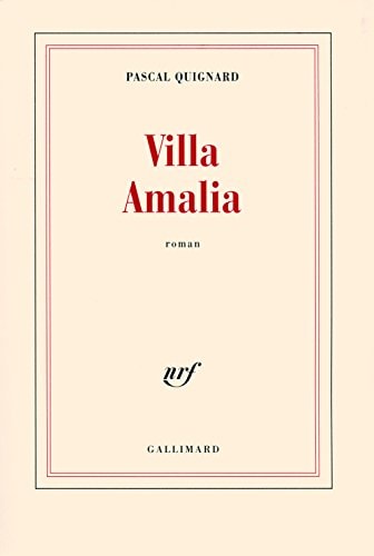 Villa Amalia, de Pascal Quignard | portada del libro