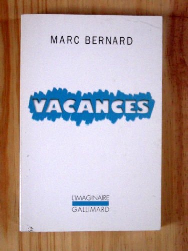 VACANCES, de Bernard | portada del libro