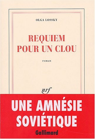 REQUIEM POUR UN CLOU, de Olga Lossky | portada del libro