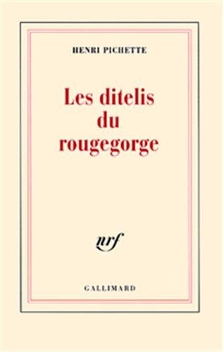 LES DITELIS DU ROUGEGORGE, de Henri Pichette | portada del libro