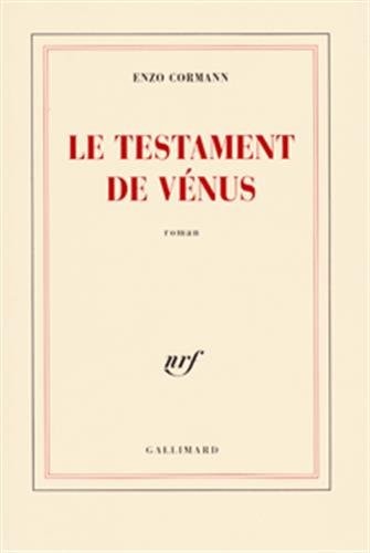 LE TESTAMENT DE VENUS, de Enzo Cormann | portada del libro