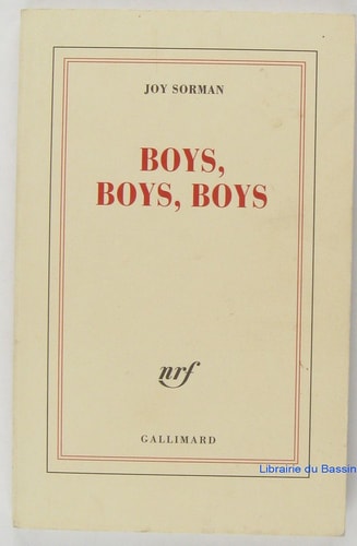 BOYS BOYS BOYS, de Joy Sorman | portada del libro