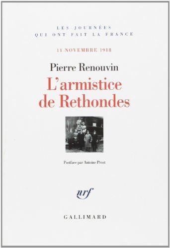 L'ARMISTICE DE RETHONDES, de Pierre Renouvin | portada del libro